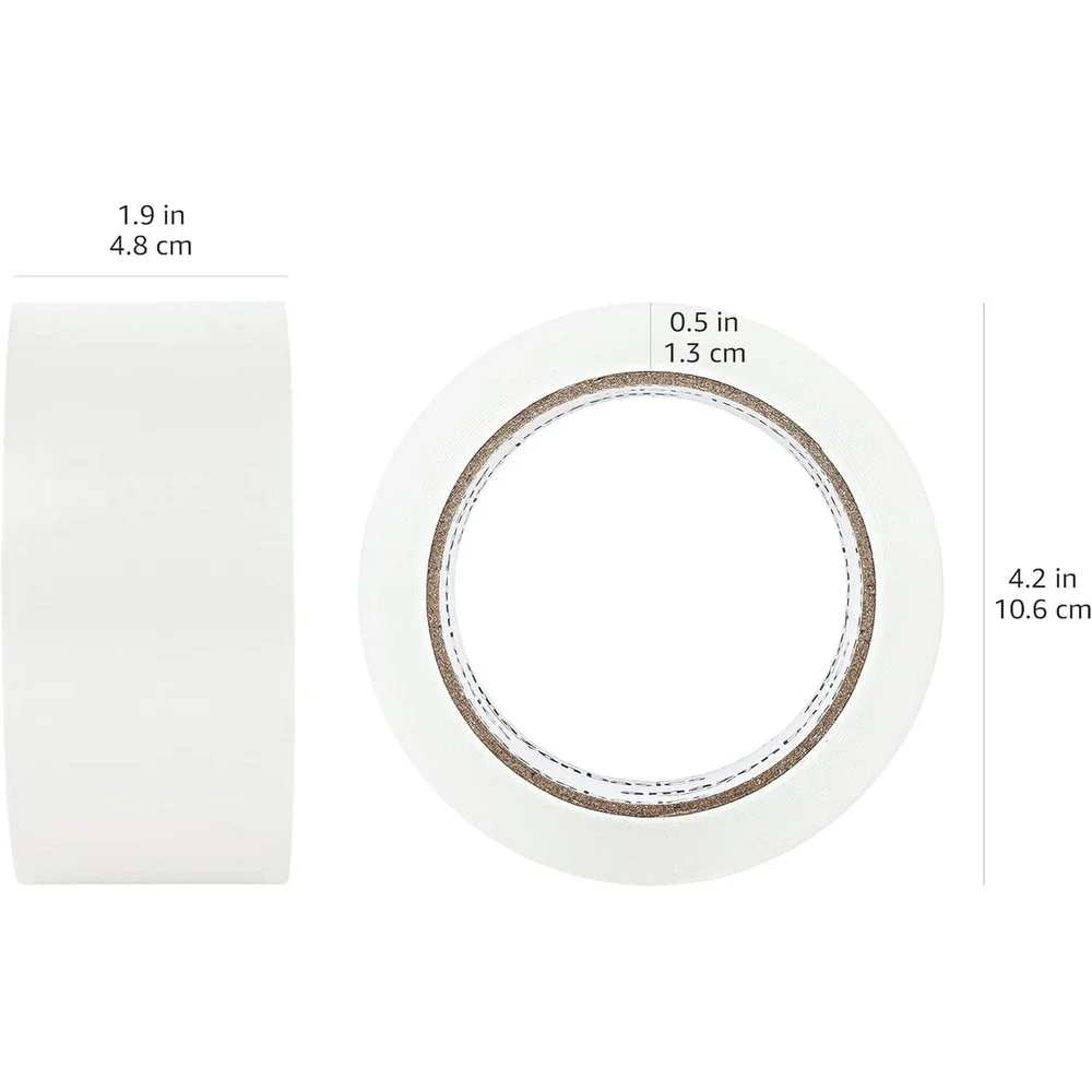 Package Sealing Tape 1.88 in x 54.6 yds Amazon Basics Clear Low Odor - 12 Pack